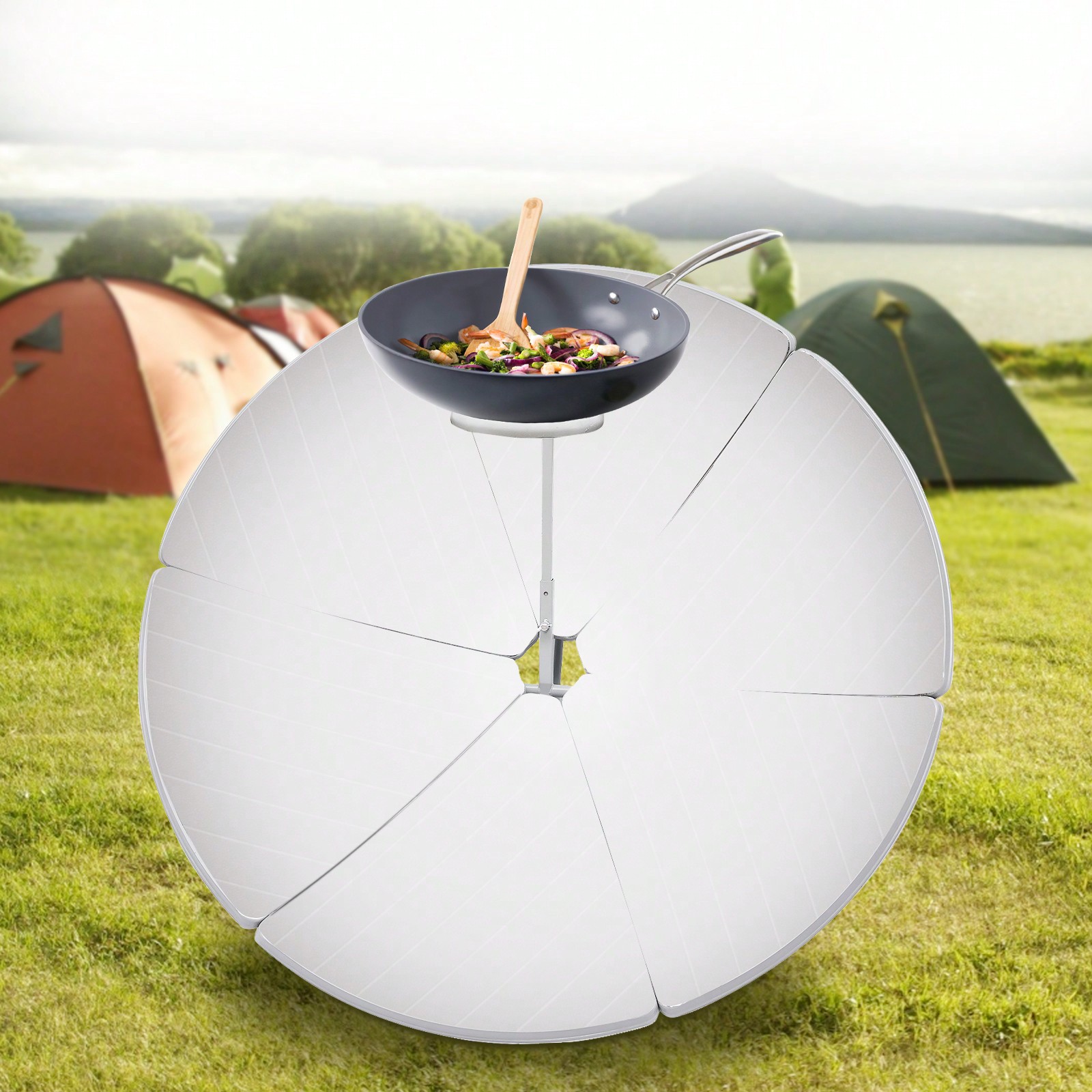 Solar Oven Camp - Solar Cooker 59.05inch Parabolic Sun Oven