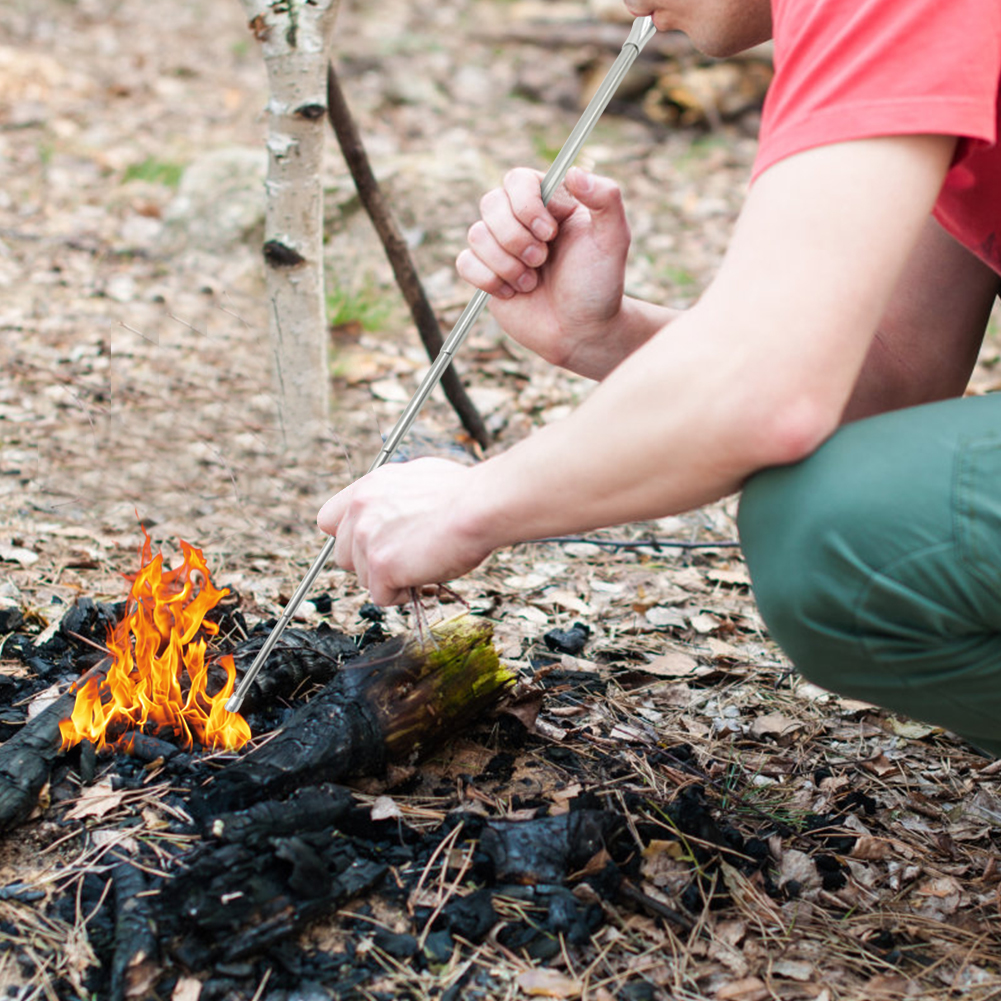 Camping Cooking Fire - Outdoor Cooking Blow Fire Tube Portable