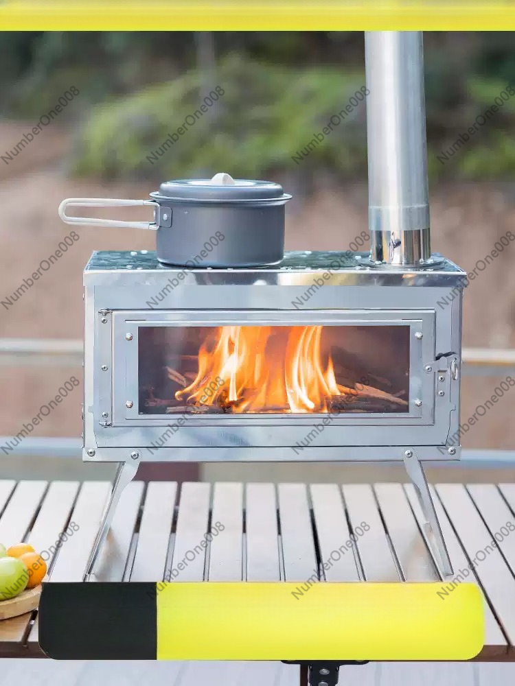 Camping Cooking Fire Stove - Portable Stainless Steel Wood Burning Camping