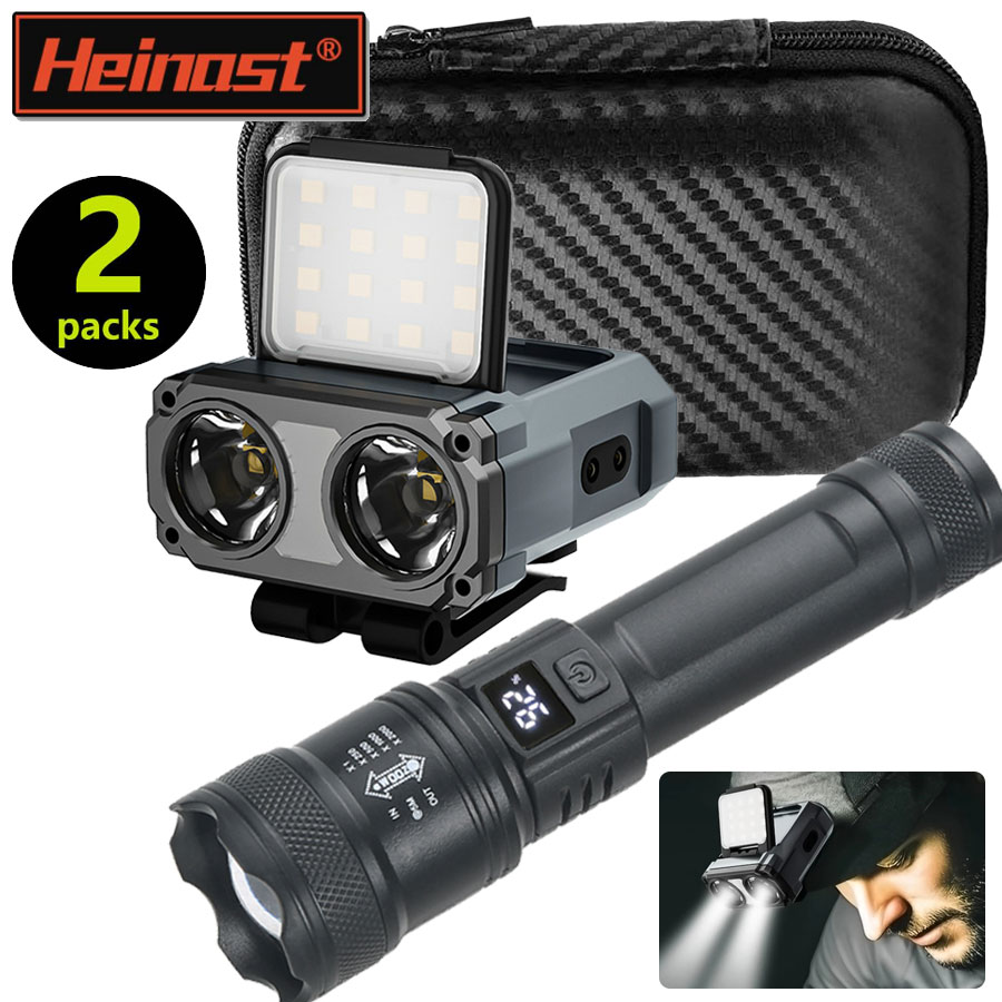 Camping Cooking Fish - Ultra Bright Mini Rechargeable Head Lamp/Portable