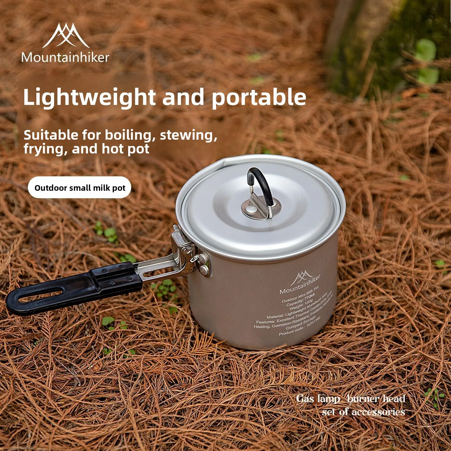 Camping Cooking Lightweight - MOUNTAINHIKER Upgrade Milk Pot Outdoor Camping