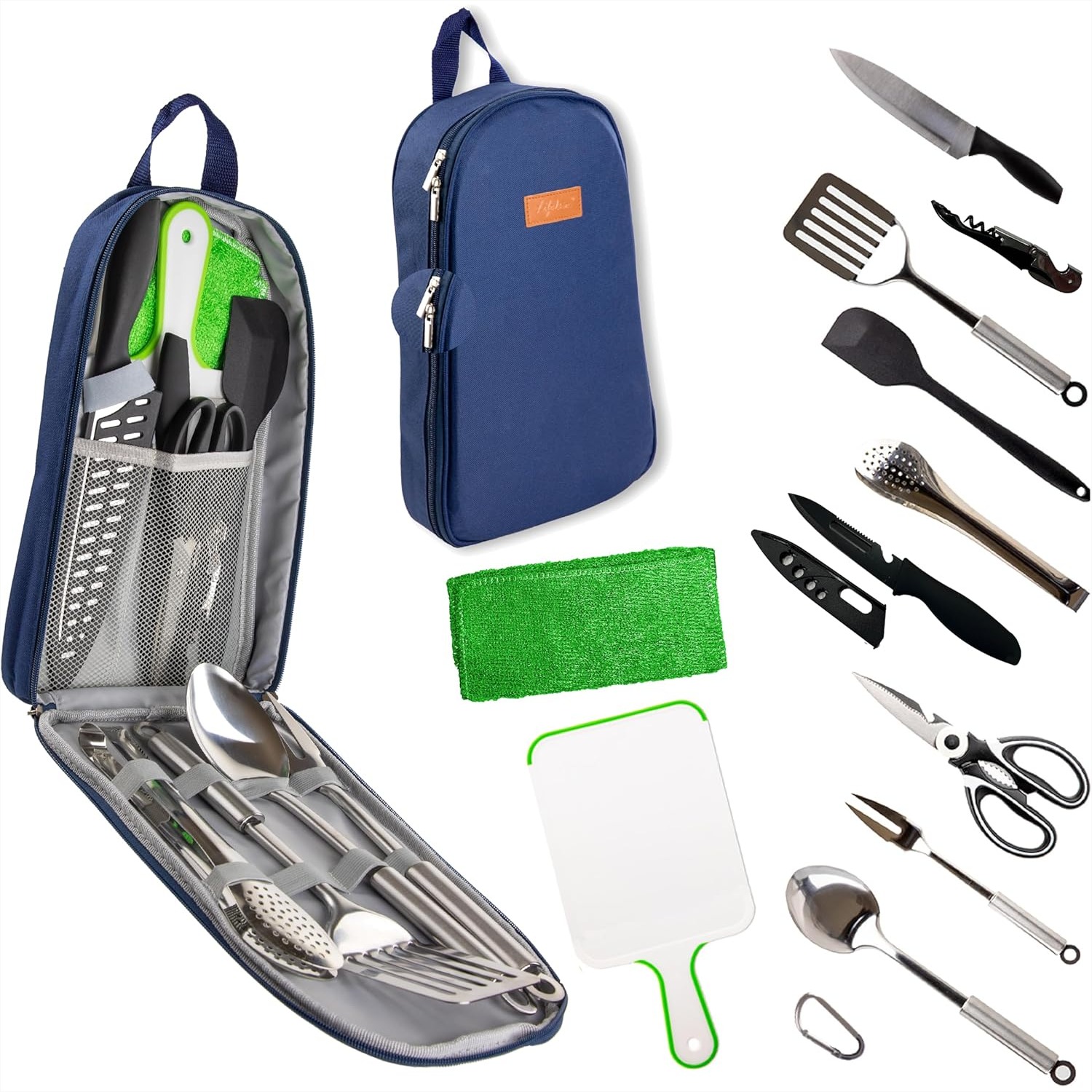 Camping Cooking Utensil Set - 12 Pcs Camp Cooking Utensil Set