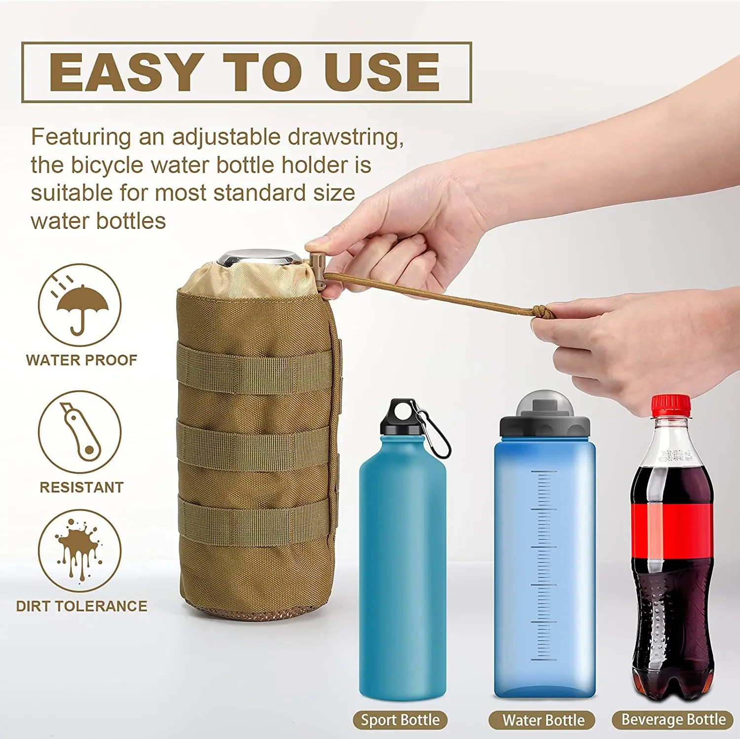 Tactical Molle Water Bottle Ba - Camping Cooking Can ulasan dan harga