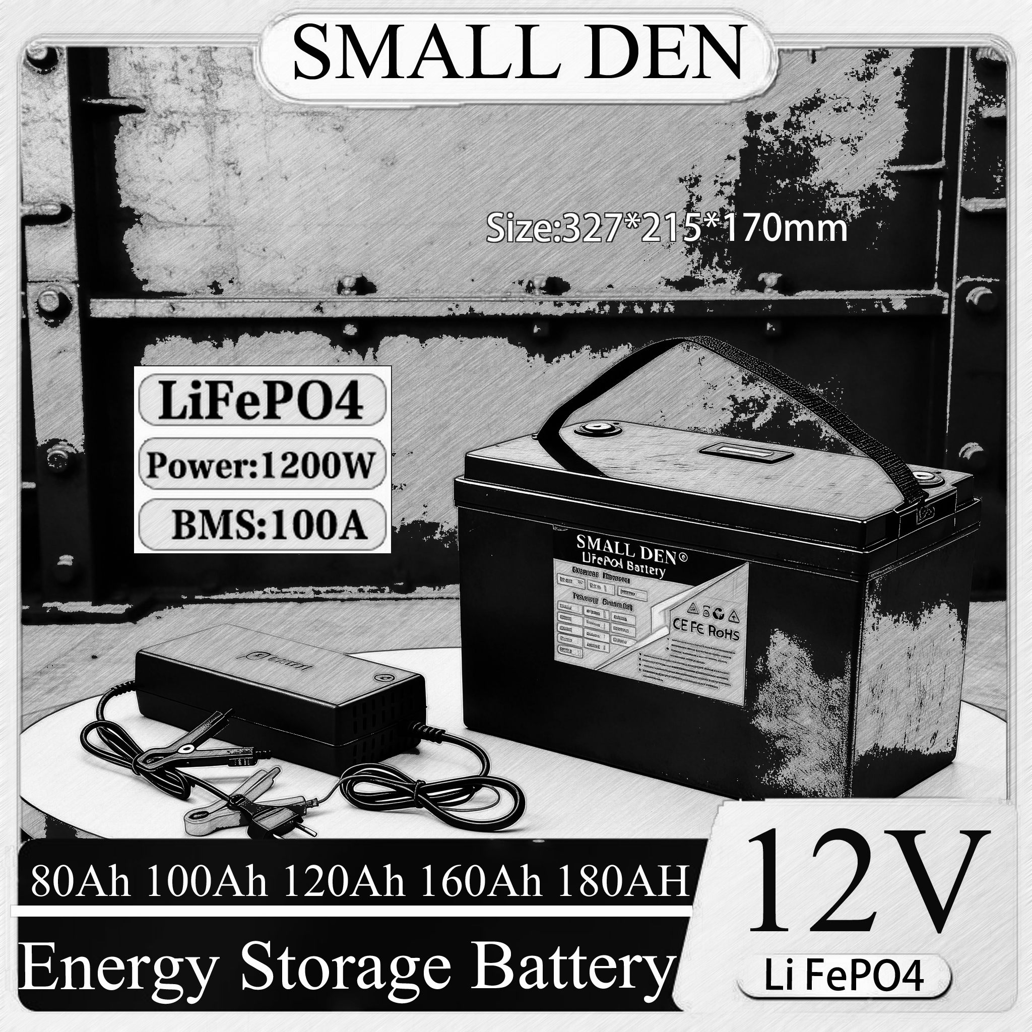 12V 80Ah 100Ah 120Ah 160Ah 180 - Solar Oven Camp ulasan dan harga
