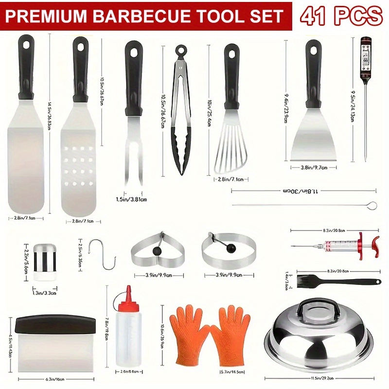 us41/34/17pcs BBQ set, BBQ acc - Meat Thermometer Camp ulasan dan harga