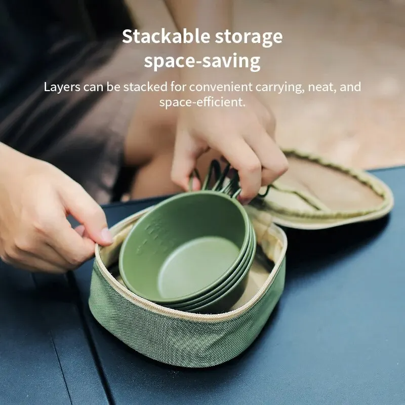 2026Camping Cookware Kit Outdo - Camping Cooking Set With Kettle ulasan dan harga