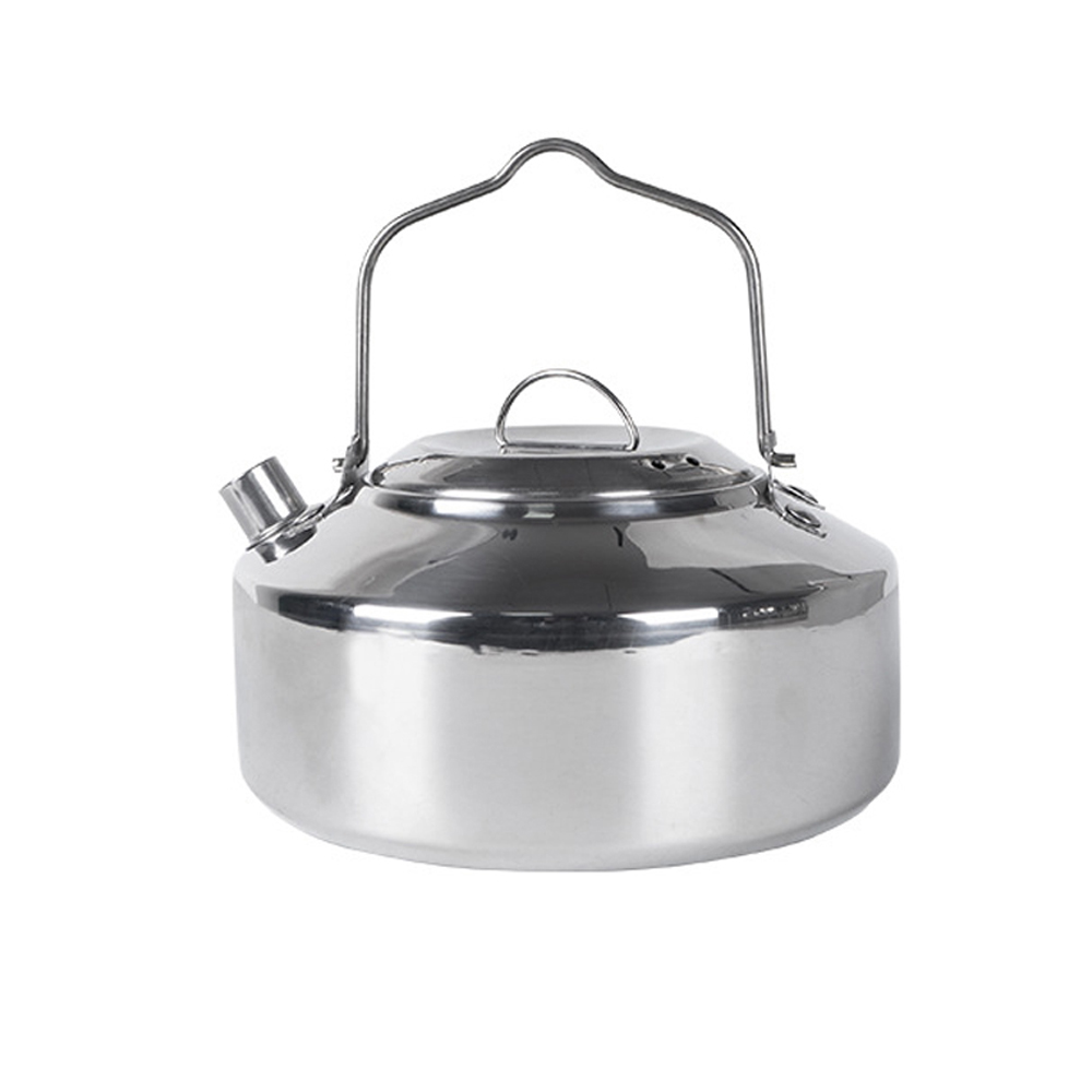 Outdoor Stainless Steel Kettle - Camping Cooking One Pot ulasan dan harga