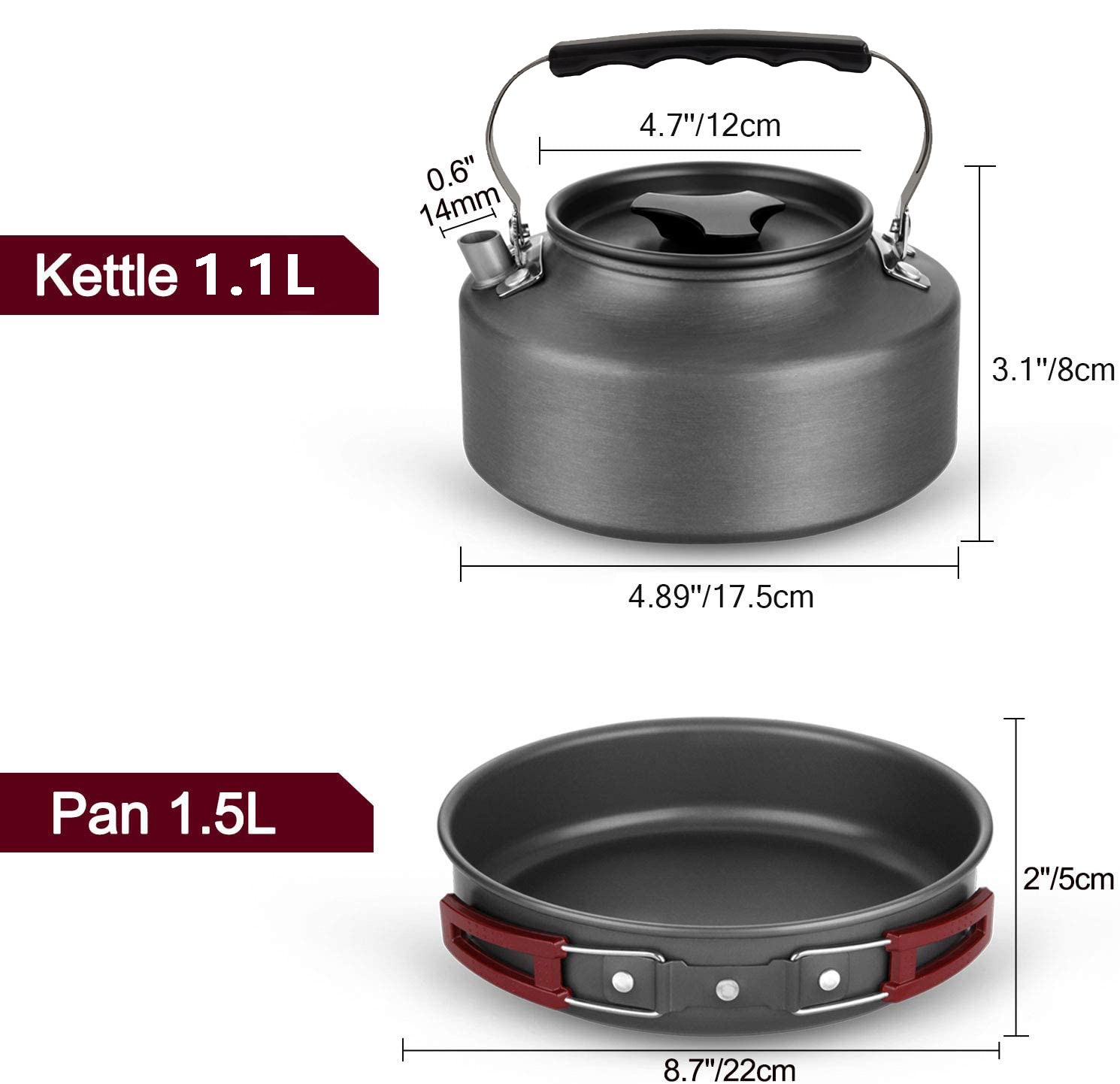 4-5 person aluminum outdoor ca - Camping Cooking One Pot ulasan dan harga