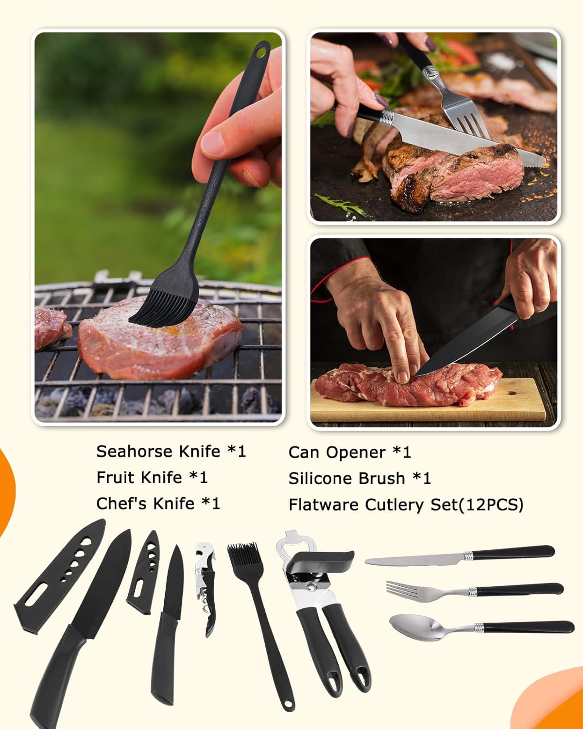 45-Piece Camping Cookware Set  - Camping Cooking Utensil Set ulasan dan harga