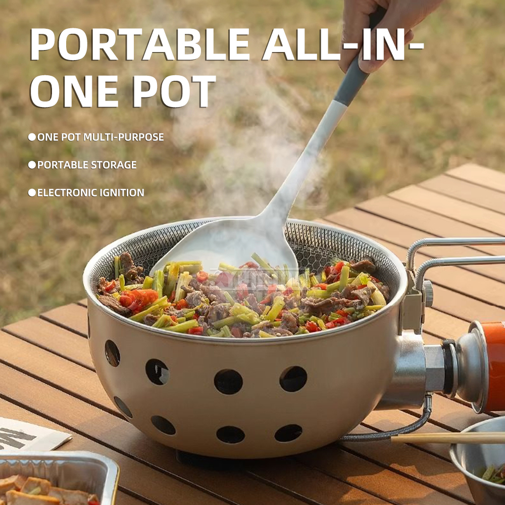 Outdoor portable cassette stov - Camping Cooking One Pot ulasan dan harga