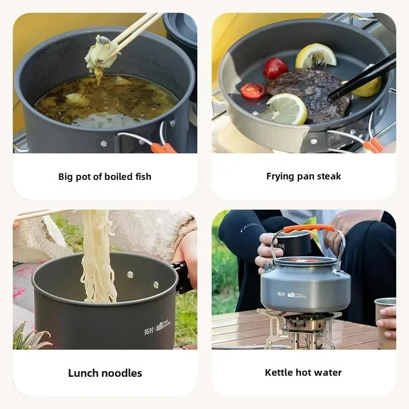 Ultralight Aluminium Camping P - Camping Cooking Pack ulasan dan harga