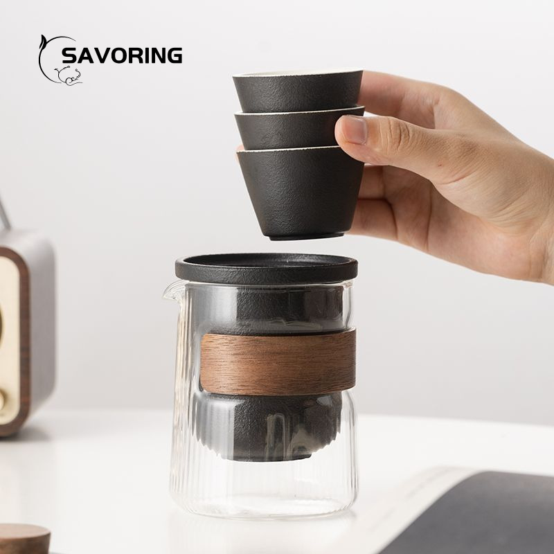 Simple Chinese Ceramic Tea Set - Camping Cooking Utensil Set ulasan dan harga