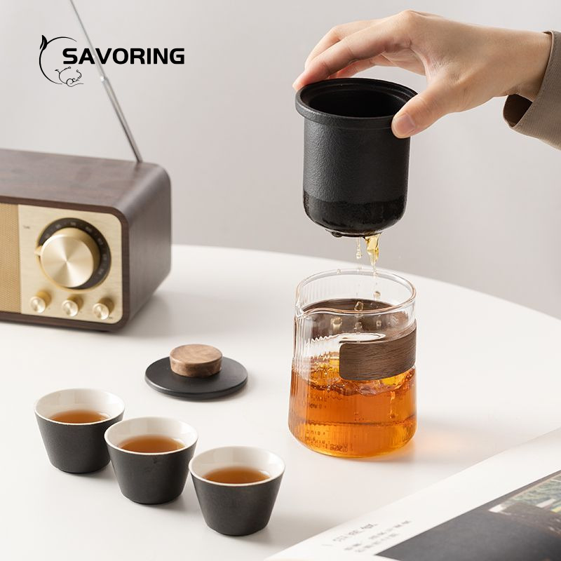 Simple Chinese Ceramic Tea Set - Camping Cooking Utensil Set ulasan dan harga