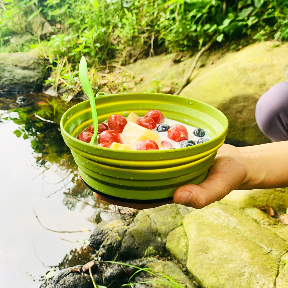 Outdoor Camping Folding Pot, S - Camping Cooking Utensil Set ulasan dan harga