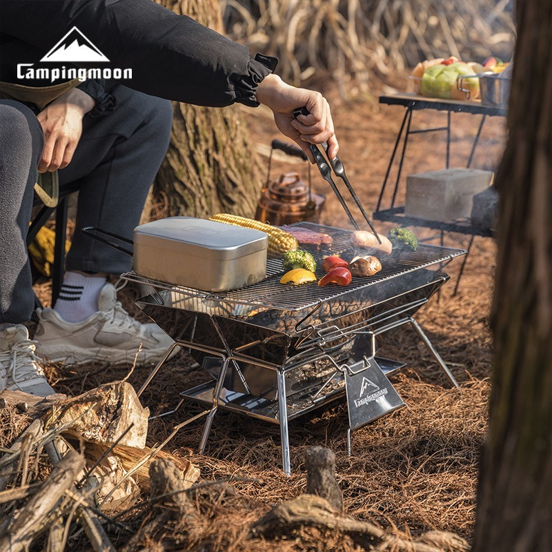 CAMPINGMOON MT-3 Large Folding - Camp Grill Portable Folding ulasan dan harga