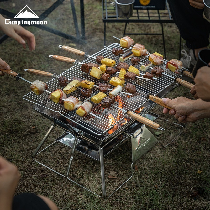 CAMPINGMOON MT-3 Large Folding - Camp Grill Portable Folding ulasan dan harga