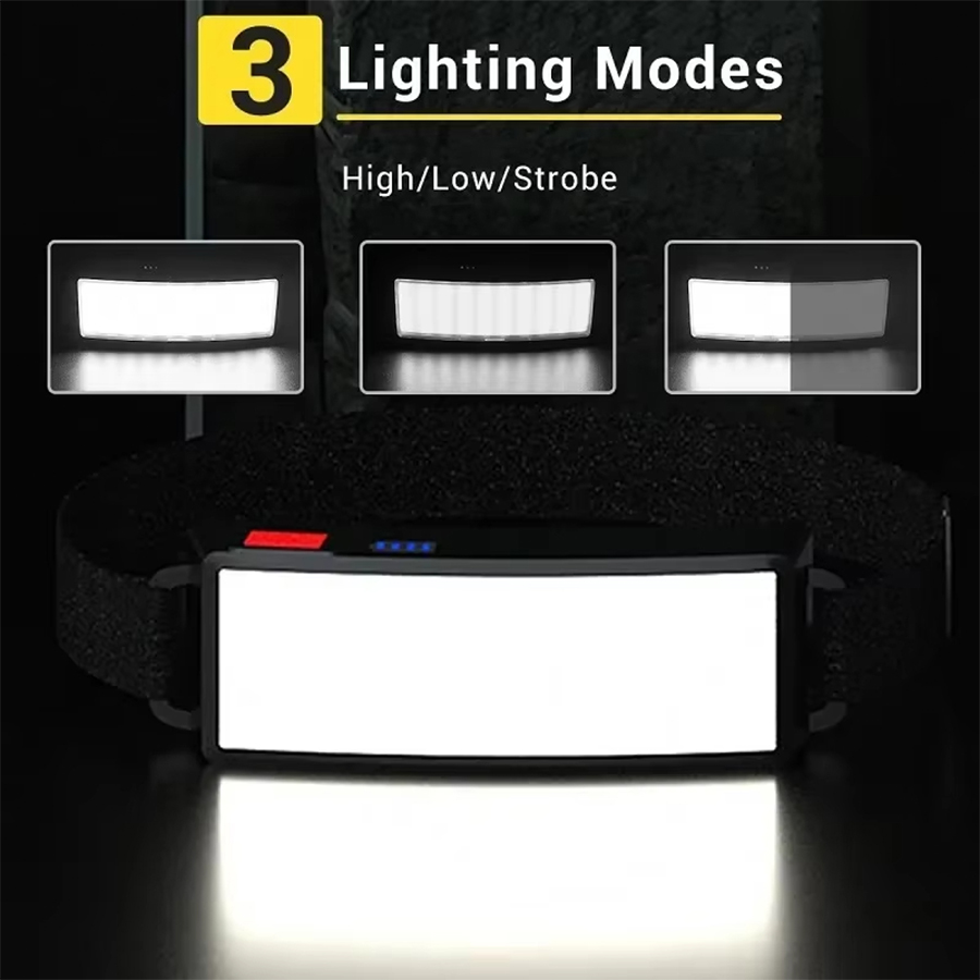 Powerful COB LED Headlamp 4 Li - Camping Cooking Fish ulasan dan harga