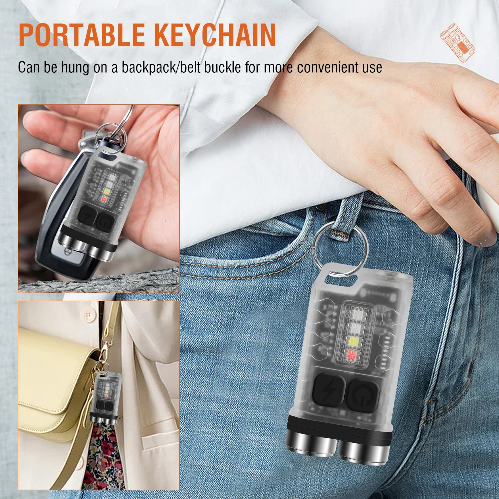 BORUiT V3 LED Keychain Portabl - Camping Cooking Fish ulasan dan harga