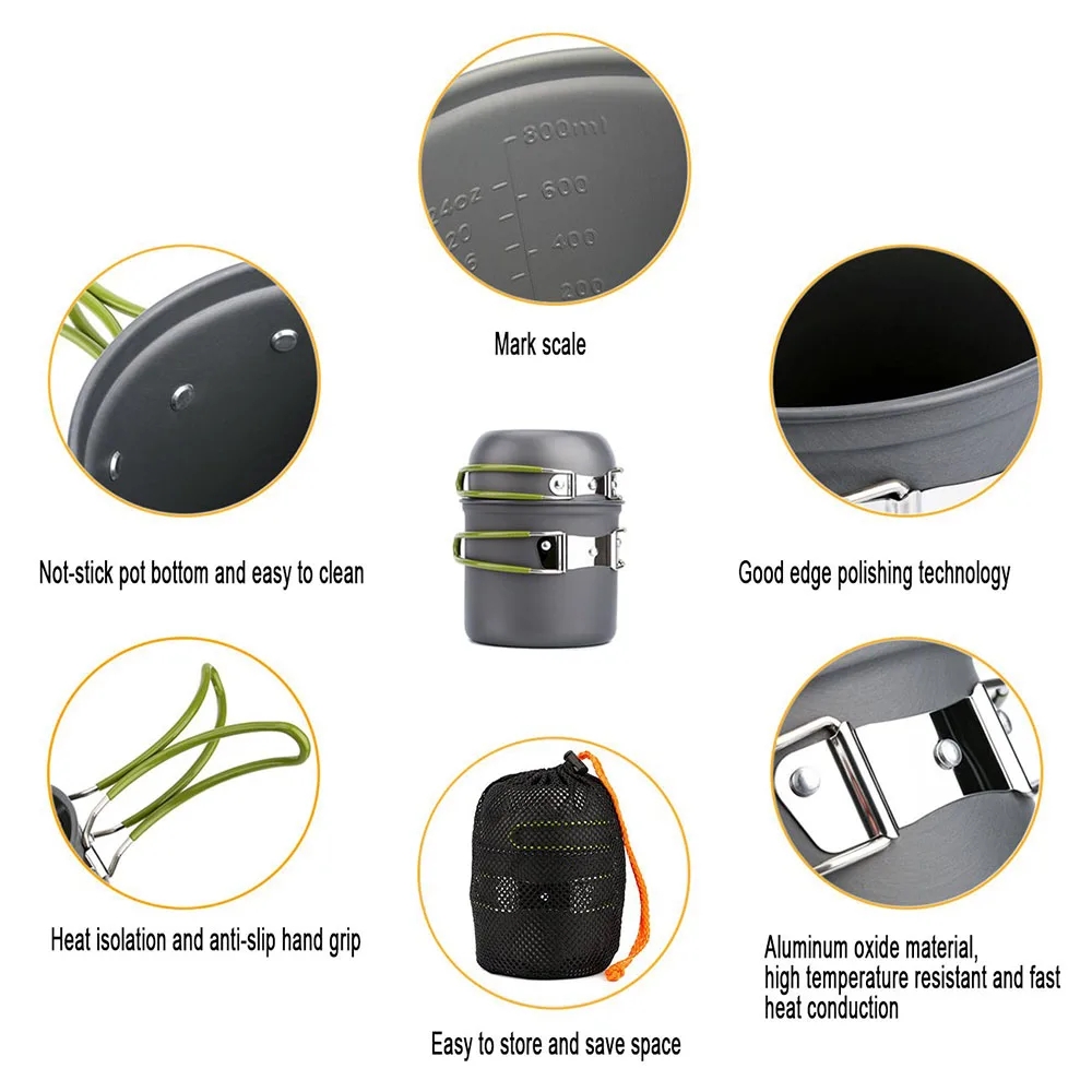 Camping Cookware Mess Kit Ultr - Camping Cooking Roll ulasan dan harga