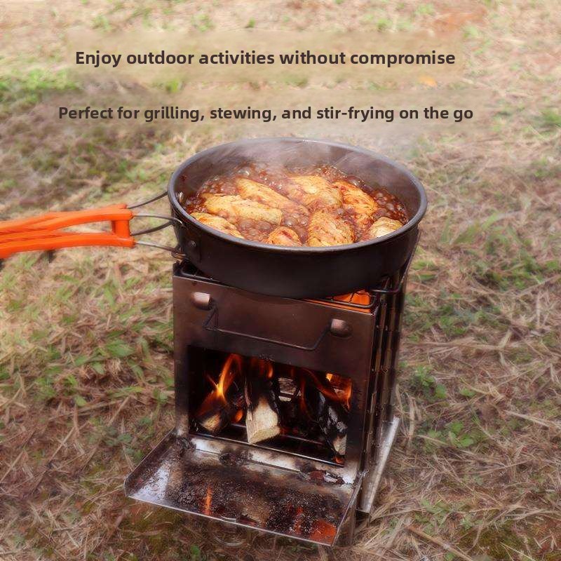 Portable Outdoor Camping BBQ S - Camping Cooking Fire Stove ulasan dan harga