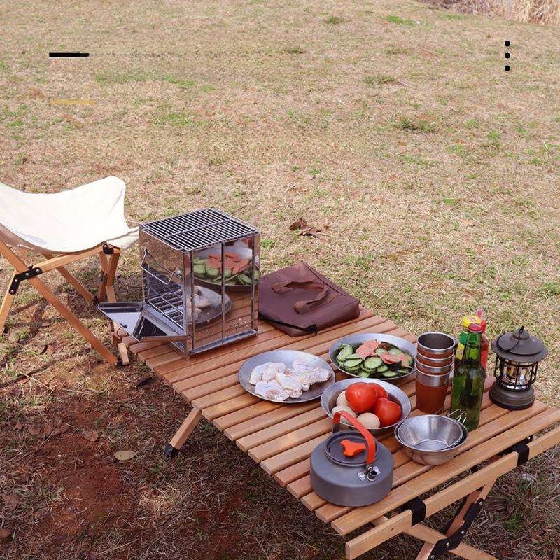 Portable Outdoor Camping BBQ S - Camping Cooking Fire Stove ulasan dan harga