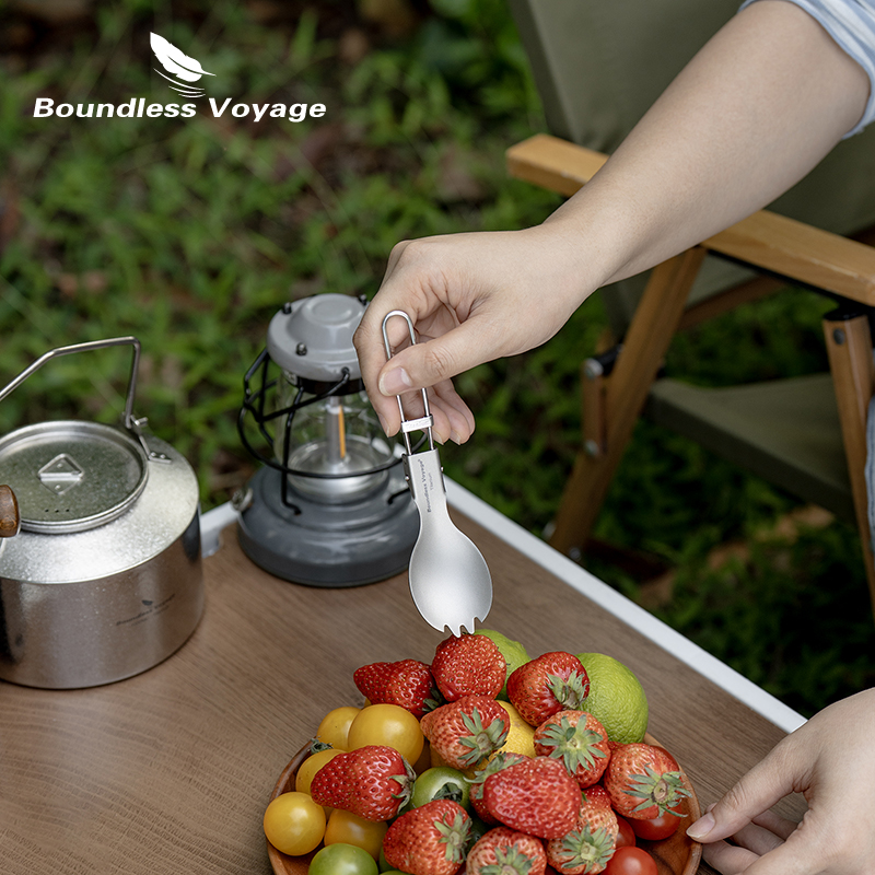 Boundless Voyage Titanium Fold - Camp Spork Set ulasan dan harga