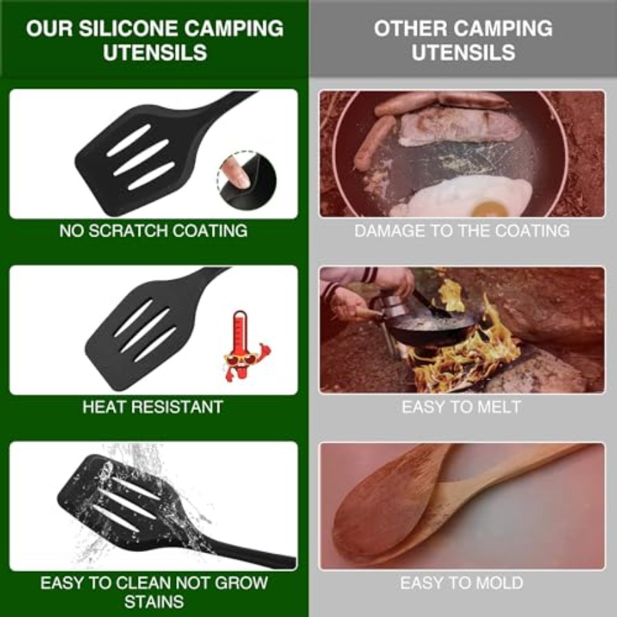 Camping Essentials Cookware Co - Camping Cooking Utensil Set ulasan dan harga