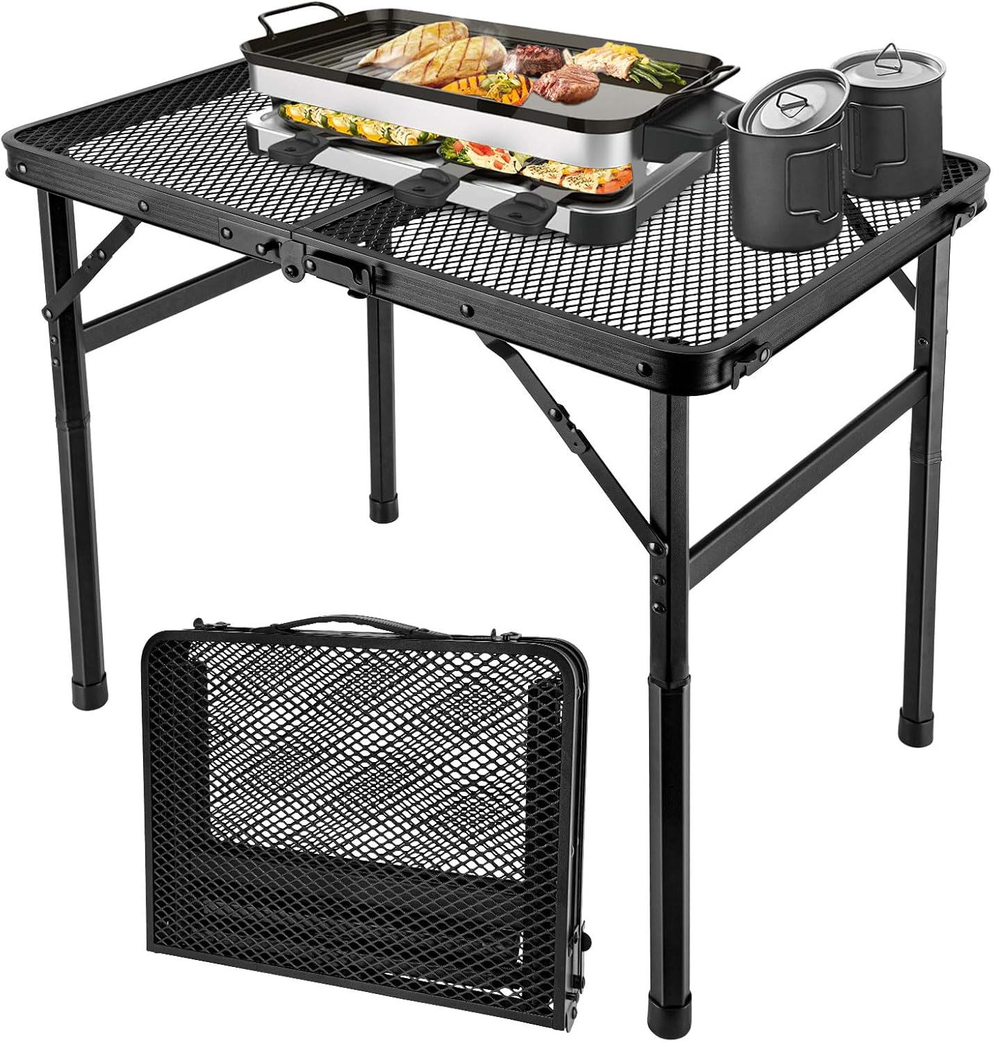 2x1.3 FT Folding Camping Table - Camp Grill Portable Folding ulasan dan harga