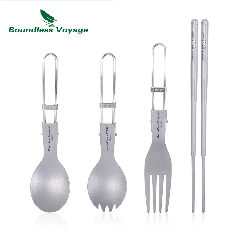 Titanium Camping Tableware Por - Camp Spork Set ulasan dan harga