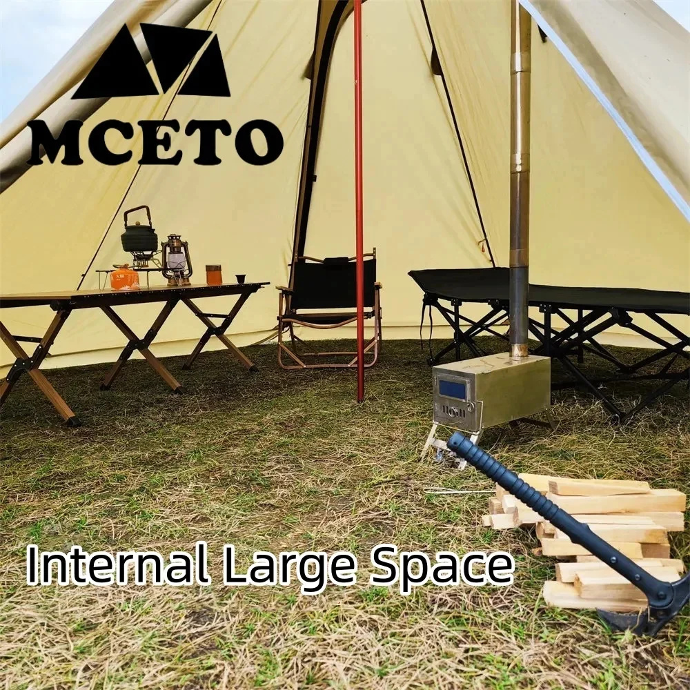 Pyramid Tent Set Outdoor Winte - Campfire Cooking In Another World ulasan dan harga