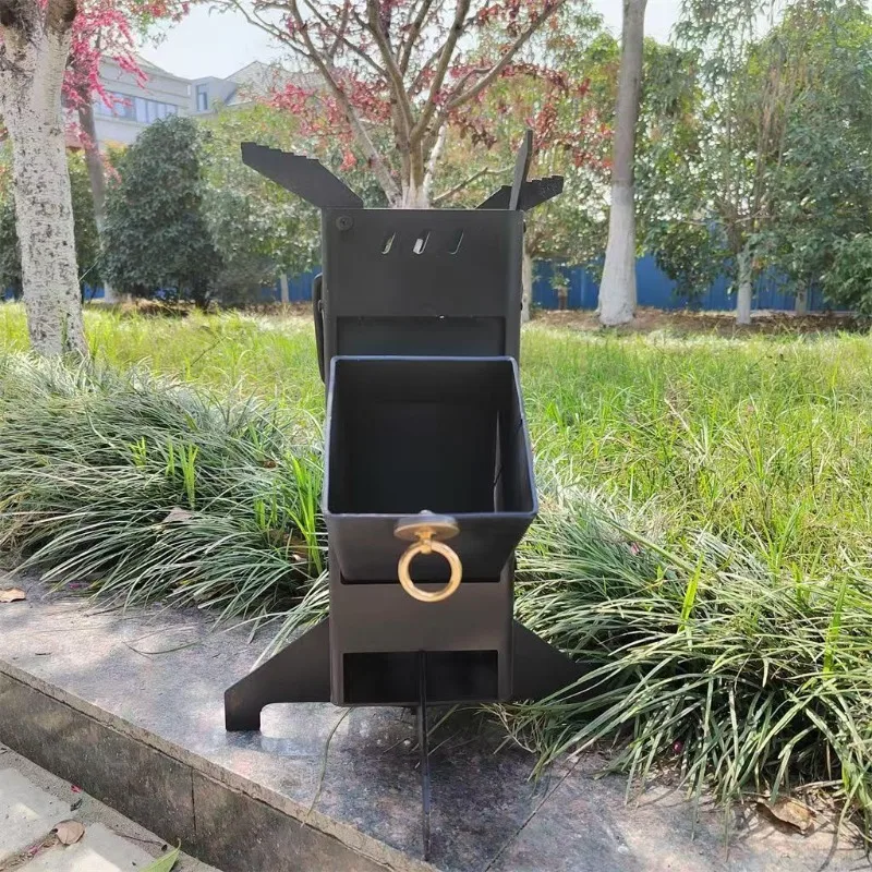 Integrated Outdoor Folding Woo - Camping Cooking Fire Stove ulasan dan harga