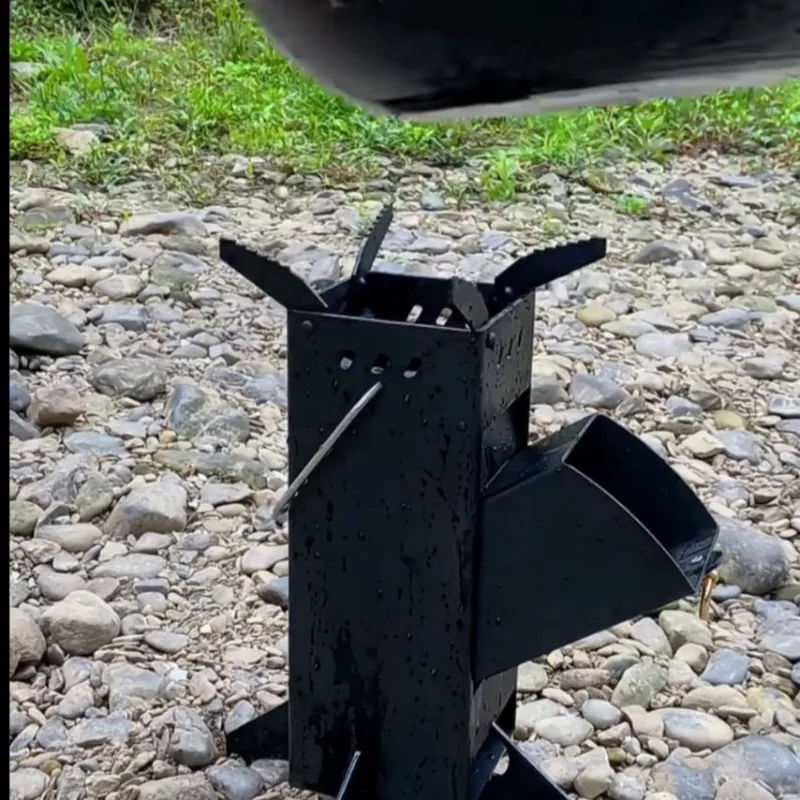 Integrated Outdoor Folding Woo - Camping Cooking Fire Stove ulasan dan harga