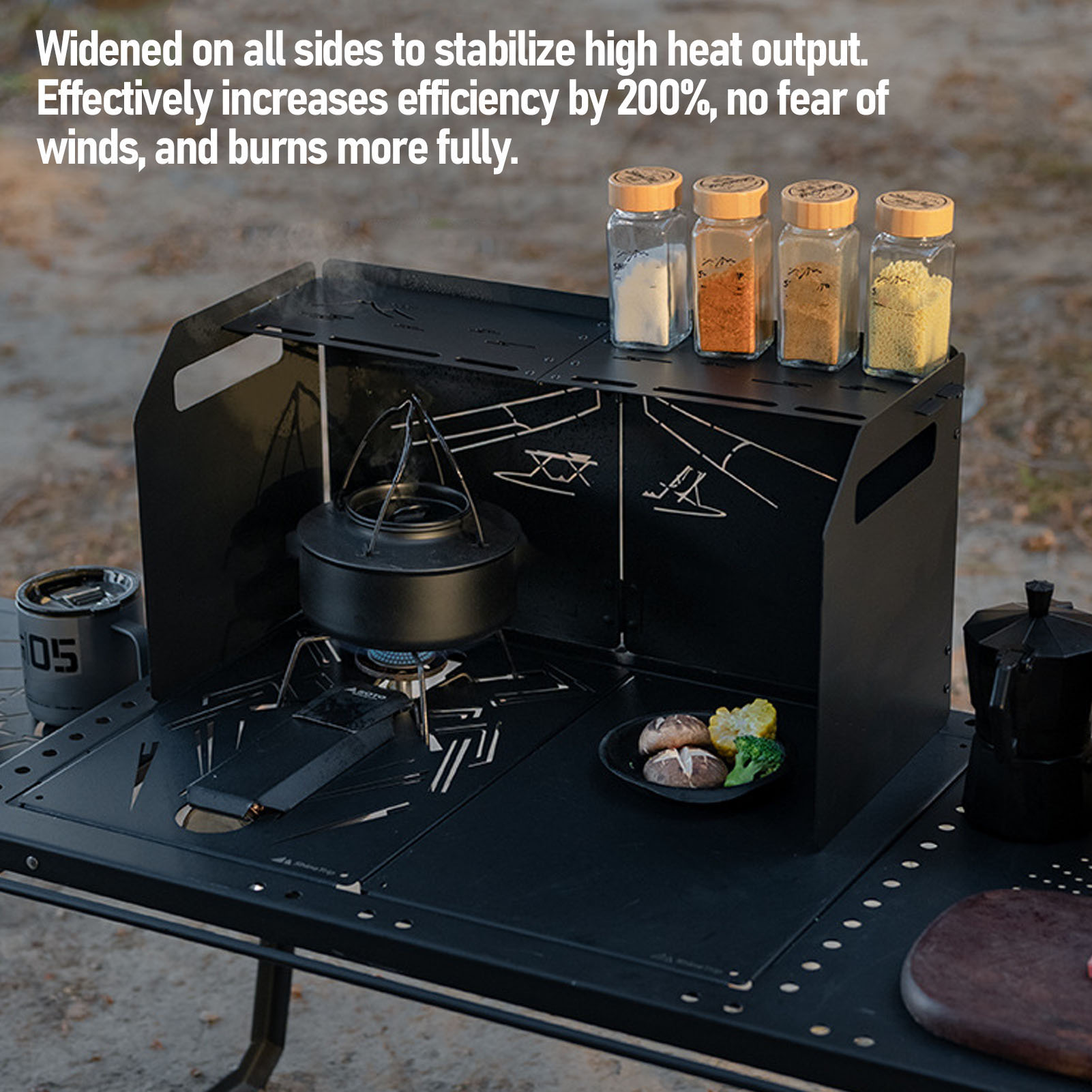 Camping Stove Windscreen Outdo - Camping Cooking Wind Blocker ulasan dan harga