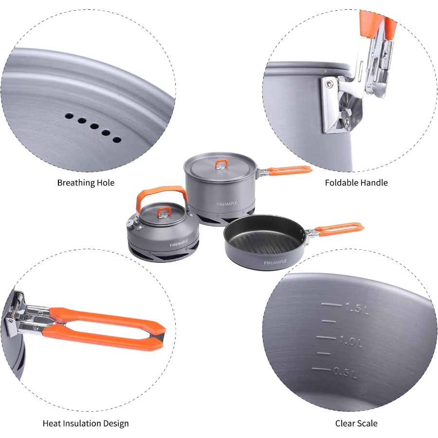 Fire-Maple Feast 4 Piece Campi - Camping Cooking Fire ulasan dan harga