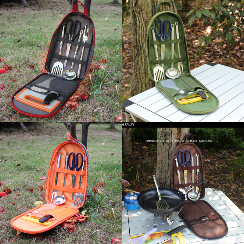 7pcs Camping Kitchen Utensil S - Camping Cooking Pack ulasan dan harga