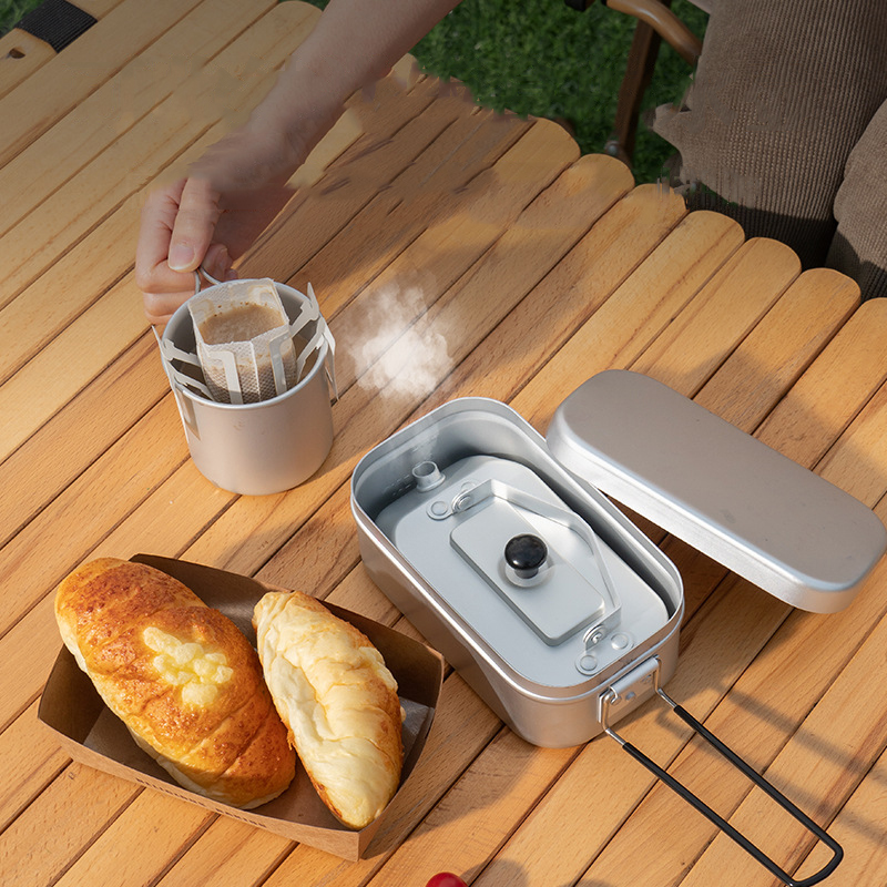Ultralight Portable Picnic Cam - Camping Cooking Set With Kettle ulasan dan harga