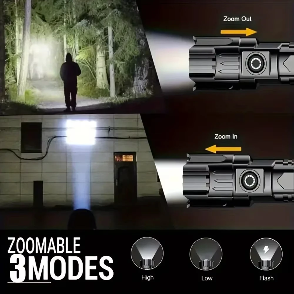 Super Bright LED Flashlight US - Camping Cooking Fish ulasan dan harga