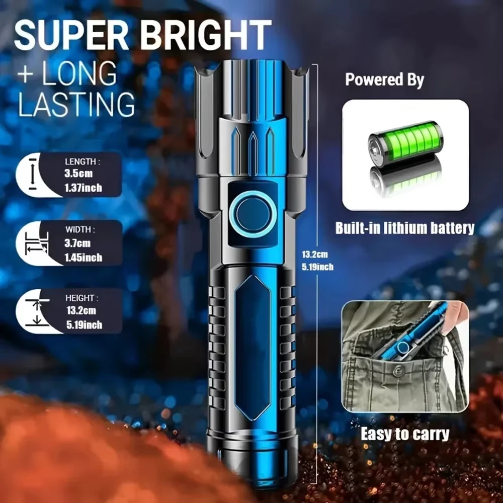 Super Bright LED Flashlight US - Camping Cooking Fish ulasan dan harga