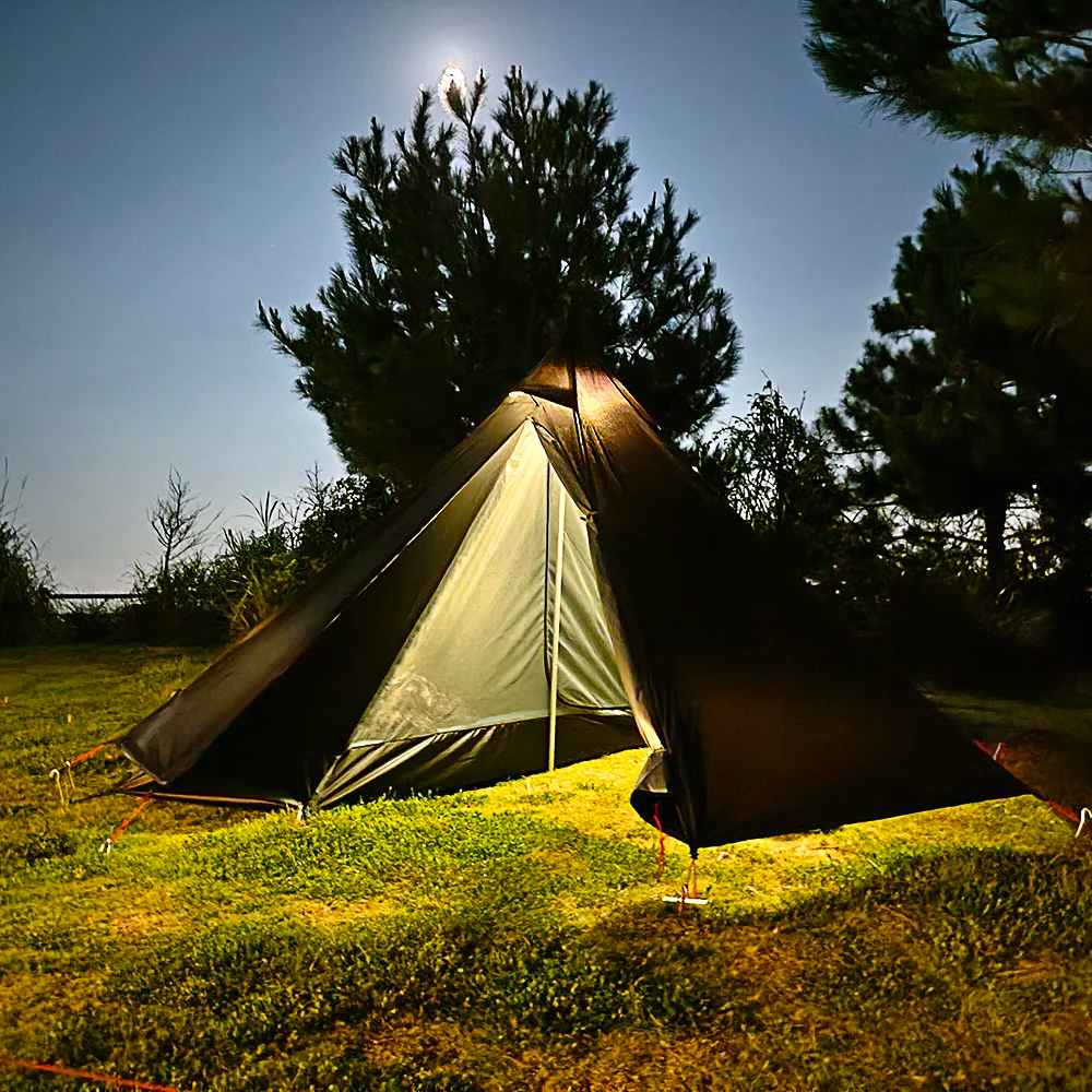 Camping Hot Tent with Chimney  - Campfire Cooking In Another World ulasan dan harga