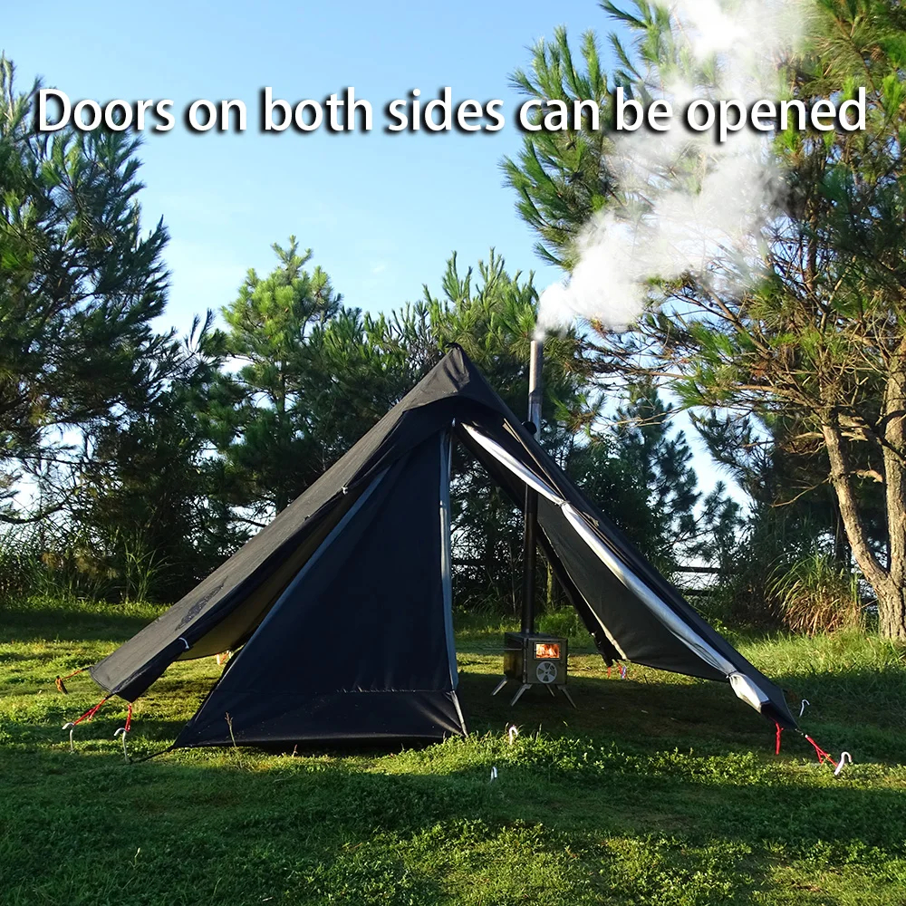 Camping Hot Tent with Chimney  - Campfire Cooking In Another World ulasan dan harga