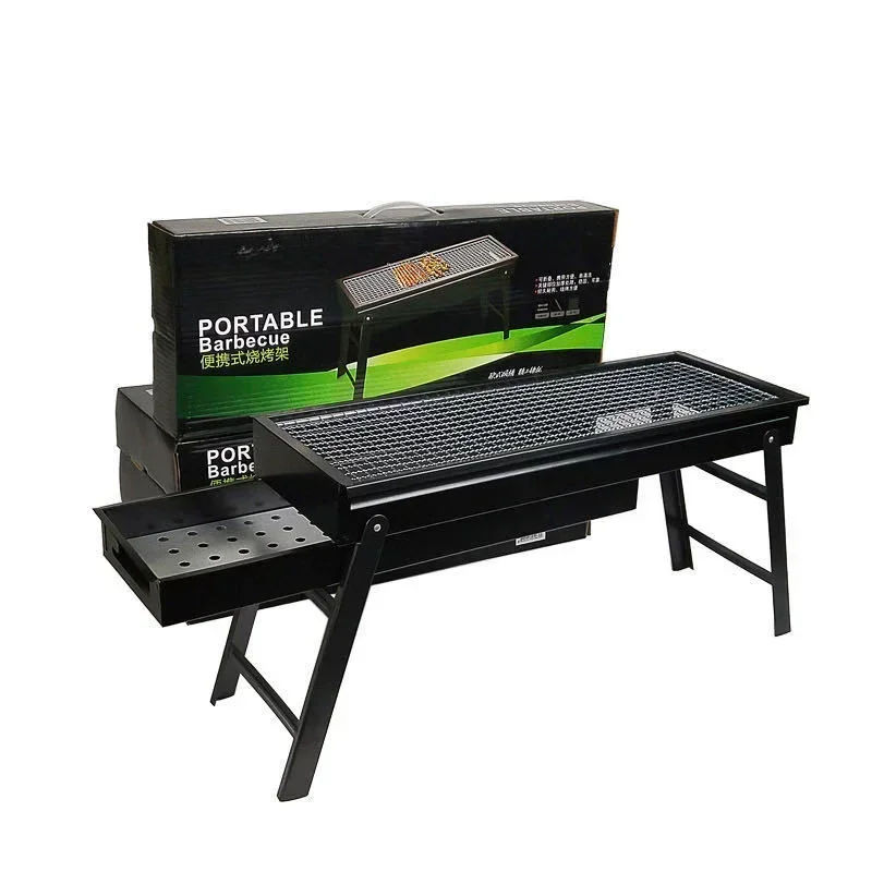New Large BBQ Barbecue Grill F - Camp Grill Portable Folding ulasan dan harga