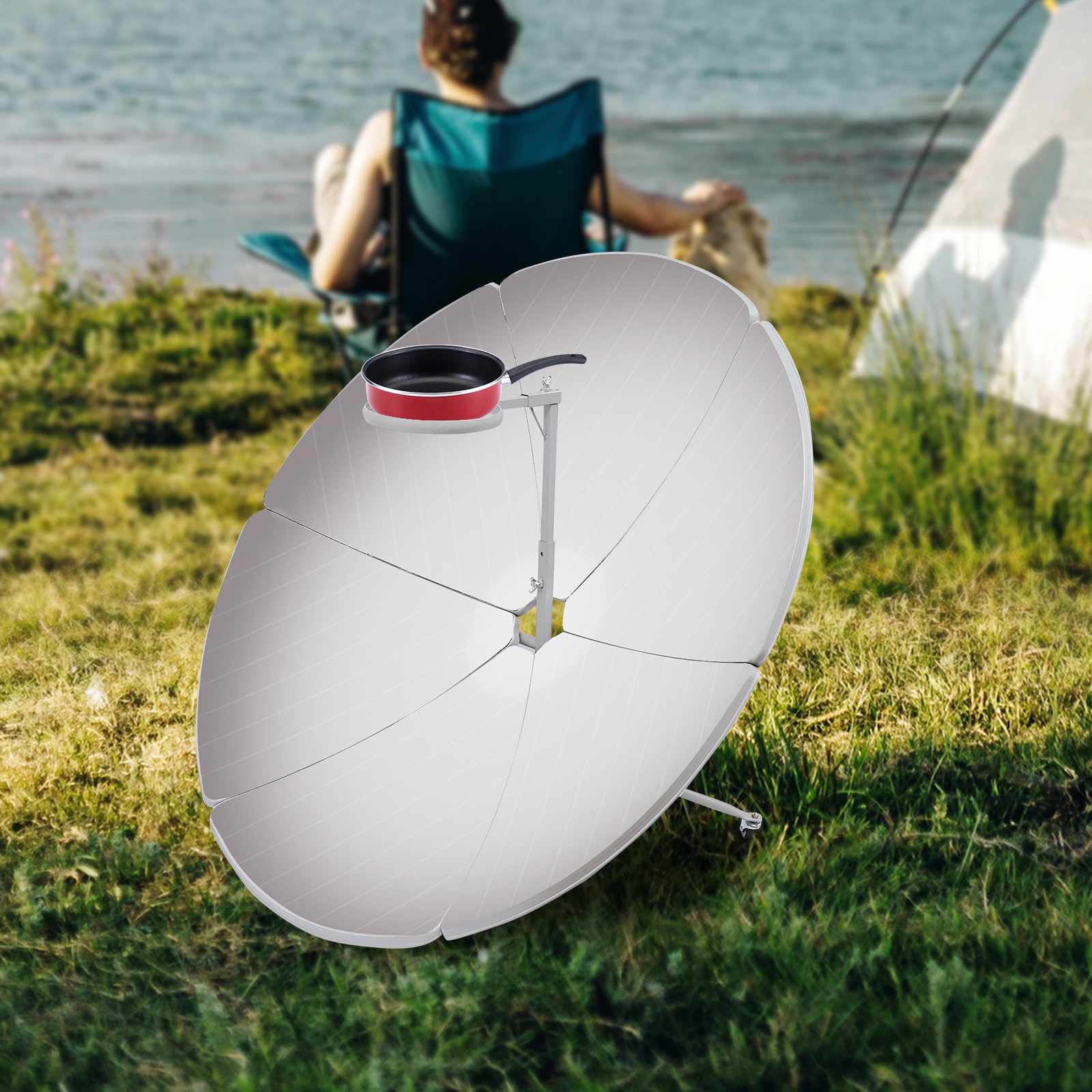 1800W Portable Solar Cooker, P - Solar Oven Camp ulasan dan harga