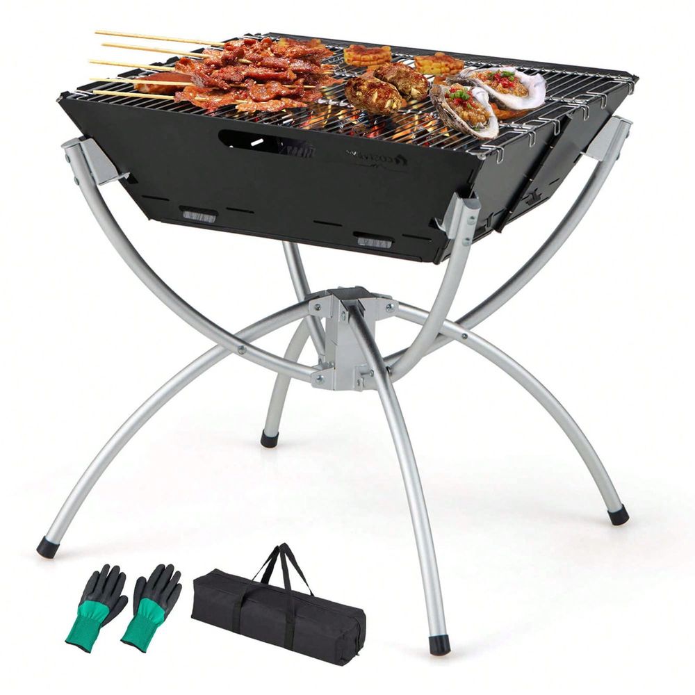 3In1 Portable Charcoal Grill F - Camp Grill Portable Folding ulasan dan harga