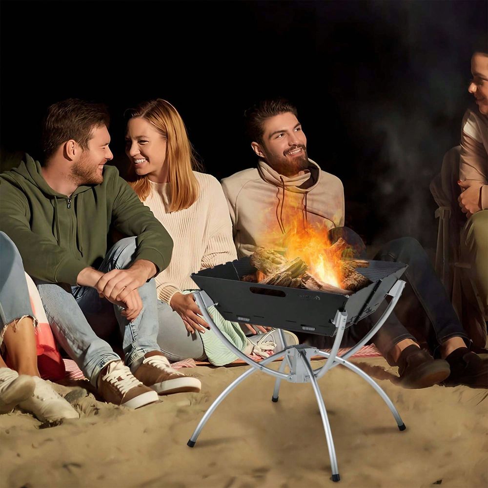 3In1 Portable Charcoal Grill F - Camp Grill Portable Folding ulasan dan harga