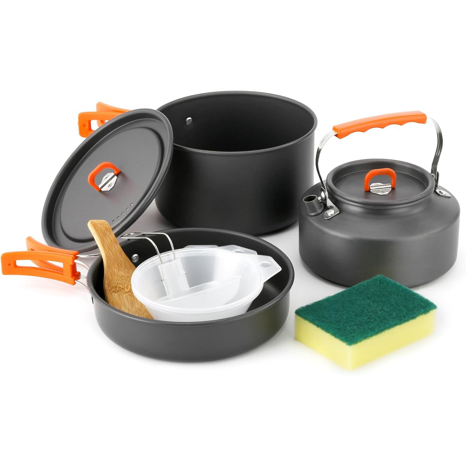 Camping cookware Camping pot a - Camping Cooking Set With Kettle ulasan dan harga