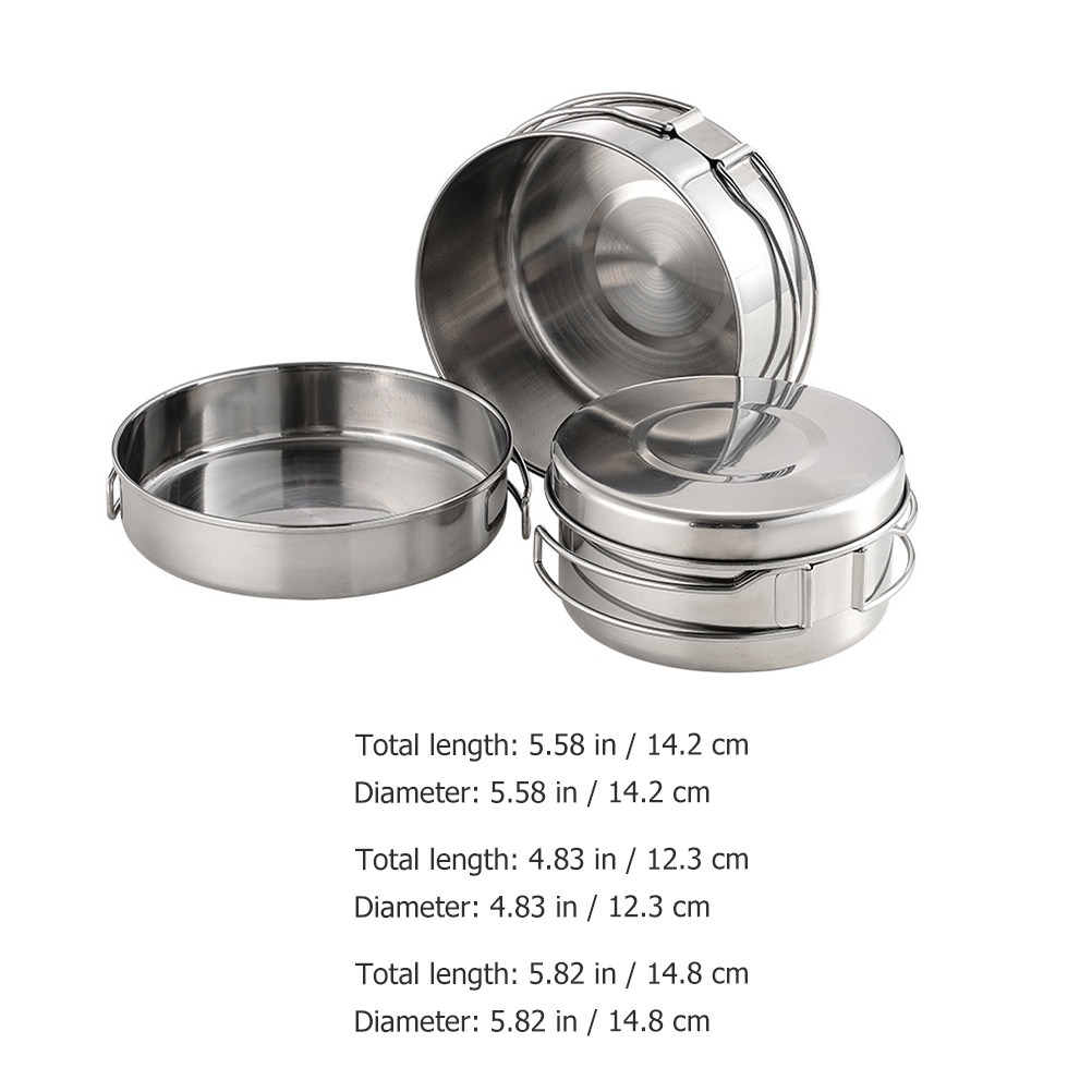 1Set Stainless Steel Camping C - Camping Cooking Utensil Set ulasan dan harga