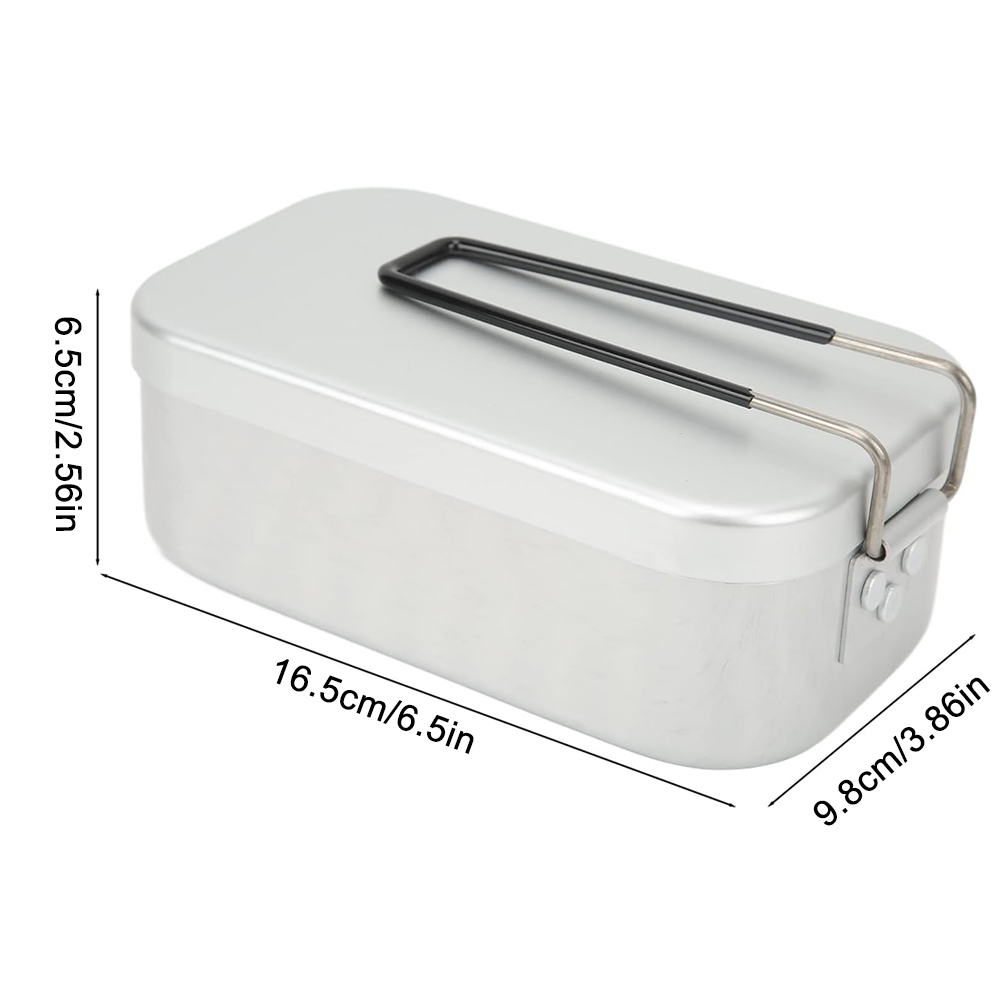 800ML Aluminum Lunch Boxes Out - Camping Cooking Roll ulasan dan harga