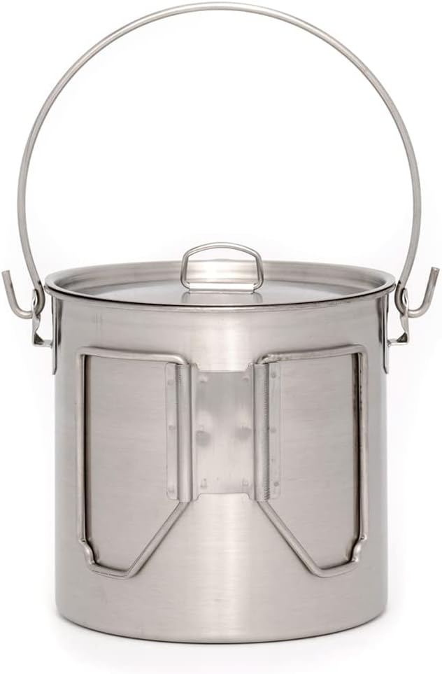 Stainless Steel Bush Pot and L - Camping Cooking Lightweight ulasan dan harga