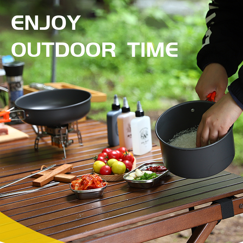 Camping Cooking Set, Outdoor K - Camping Cooking Set With Kettle ulasan dan harga
