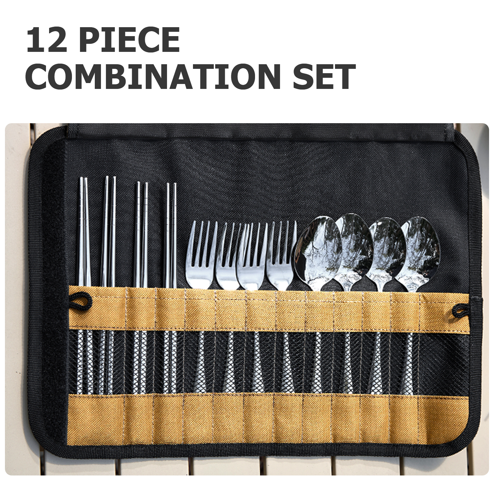 BISINNA Camping Cutlery Set 30 - Camping Cooking Pack ulasan dan harga